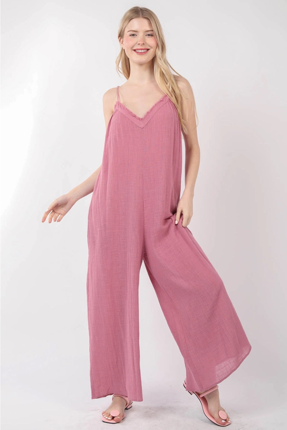 Cotton Gauze Mauve Jumper