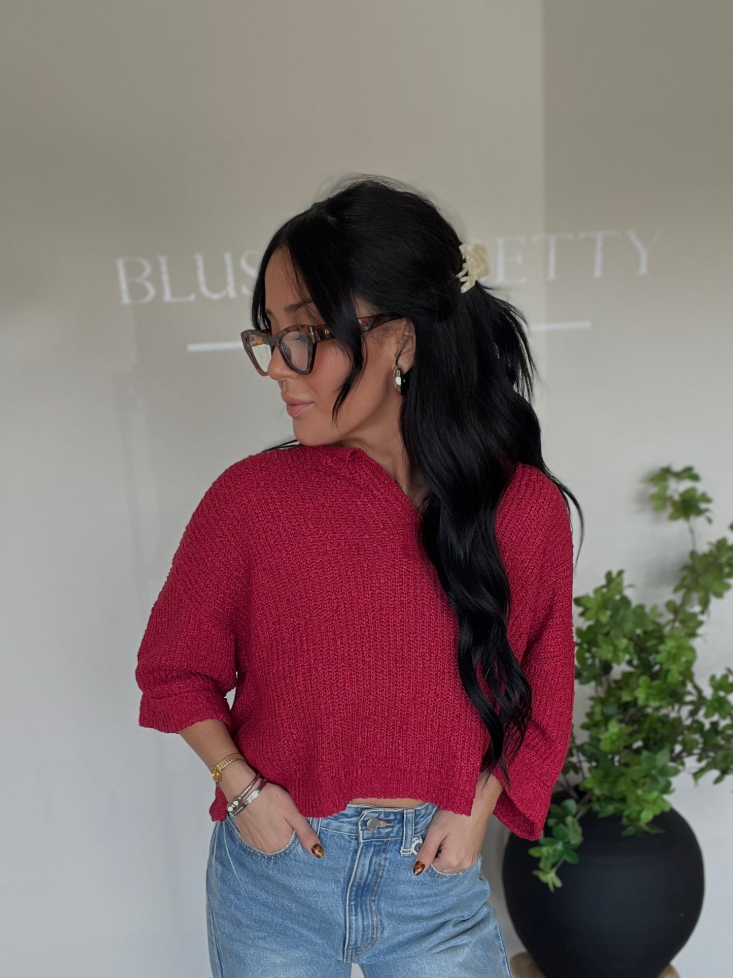 Ashley Cropped Sweater