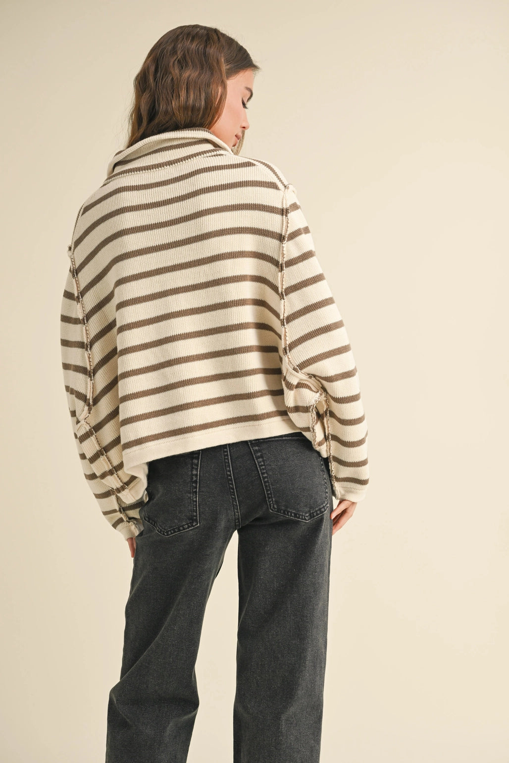 Kendal's Knitted Striped Cardigan