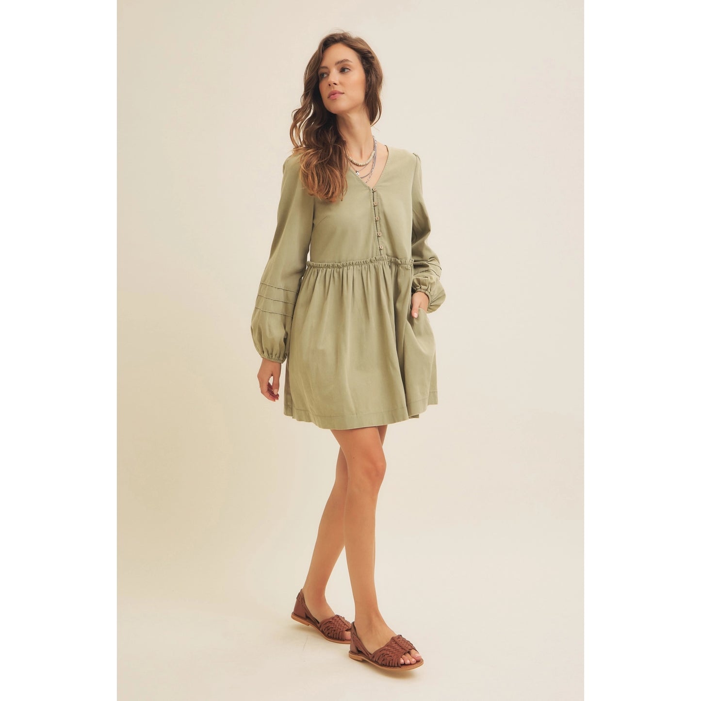 Olive Mist Dream Dress