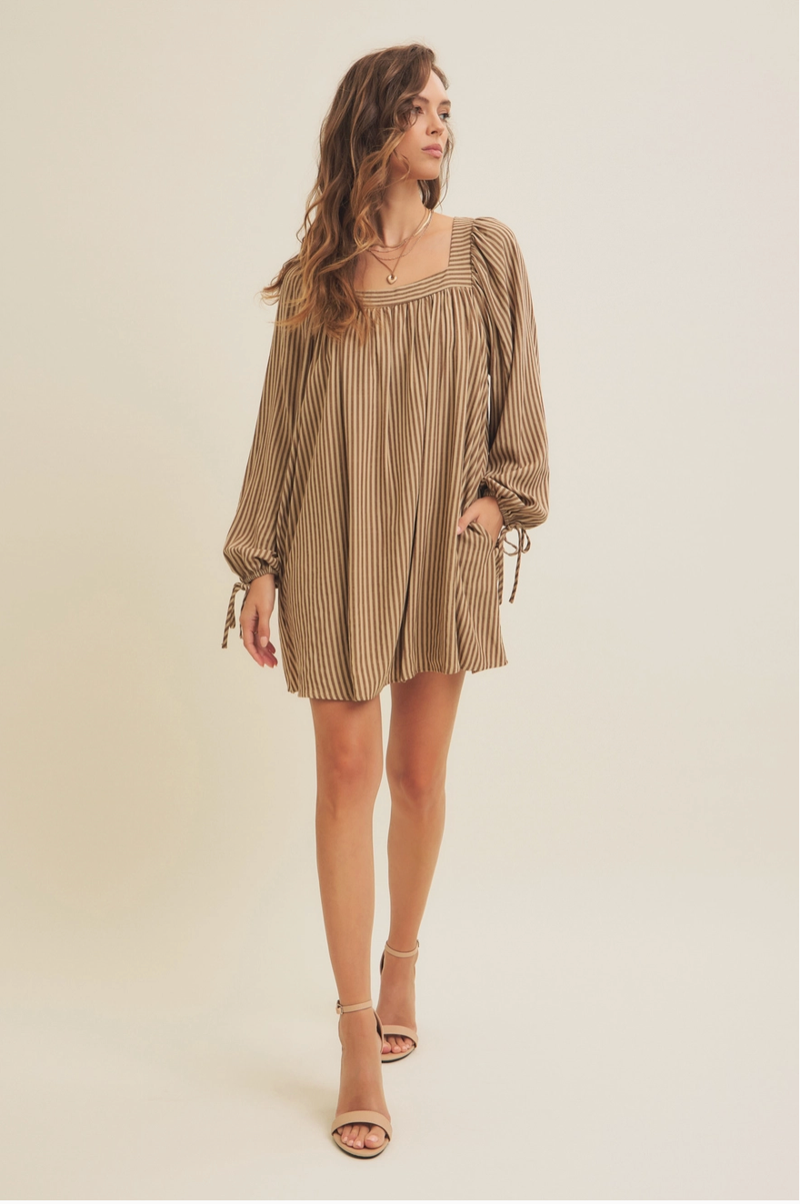 Skylar Striped Mini Dress