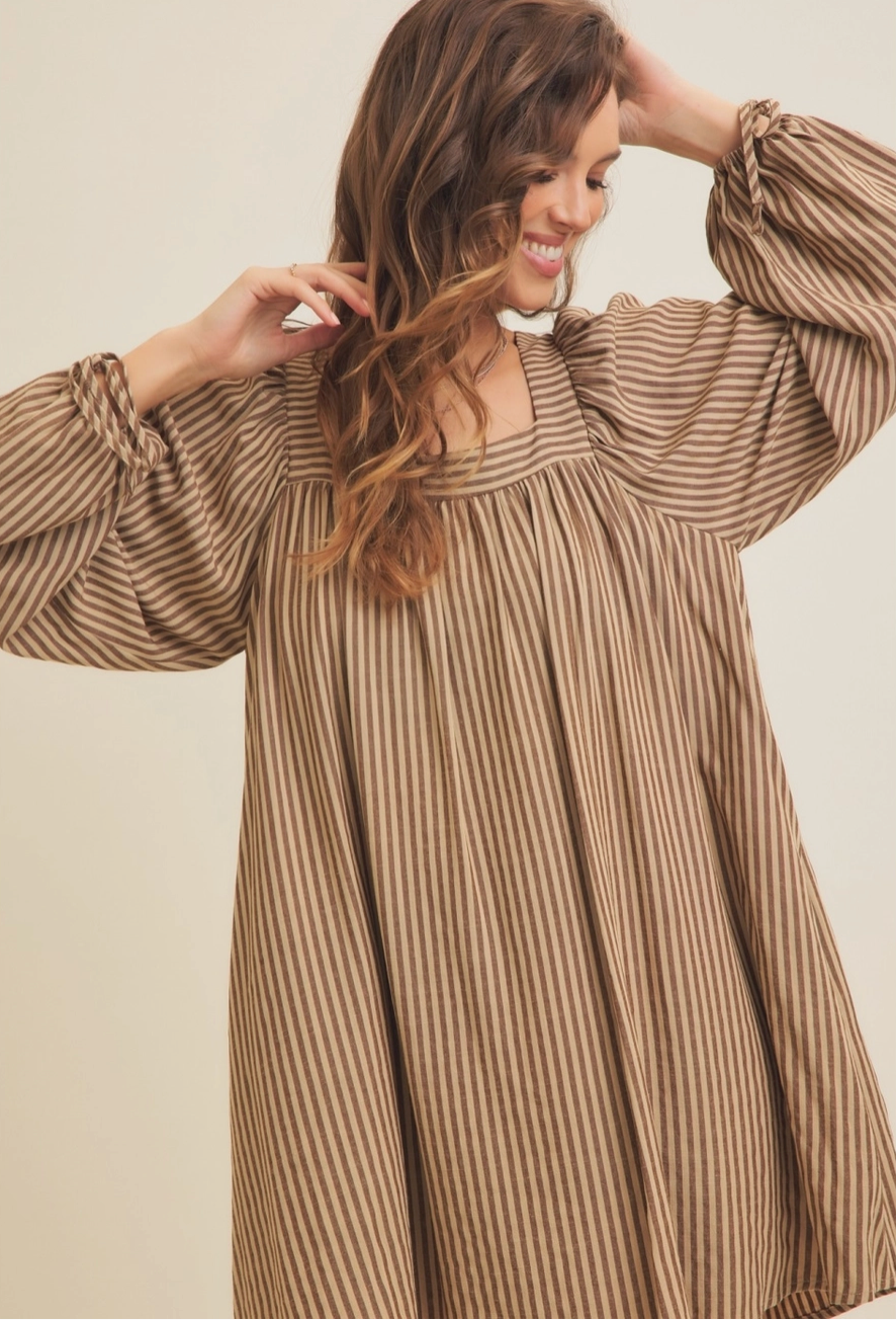 Skylar Striped Mini Dress