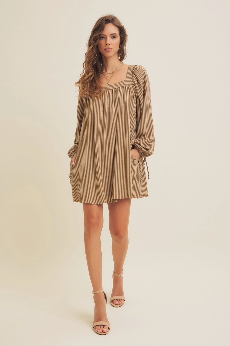 Skylar Striped Mini Dress