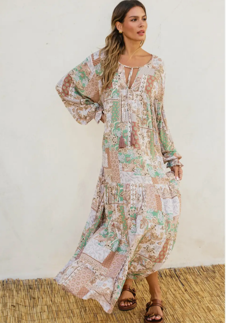 Boho Patchwork Dress