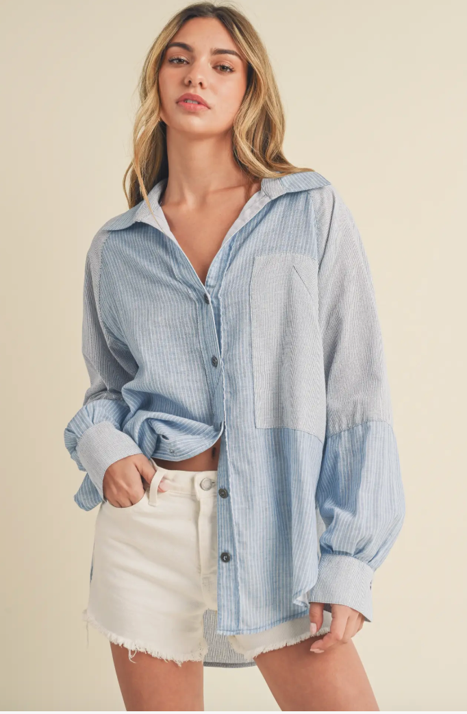 Patchwork Button Up