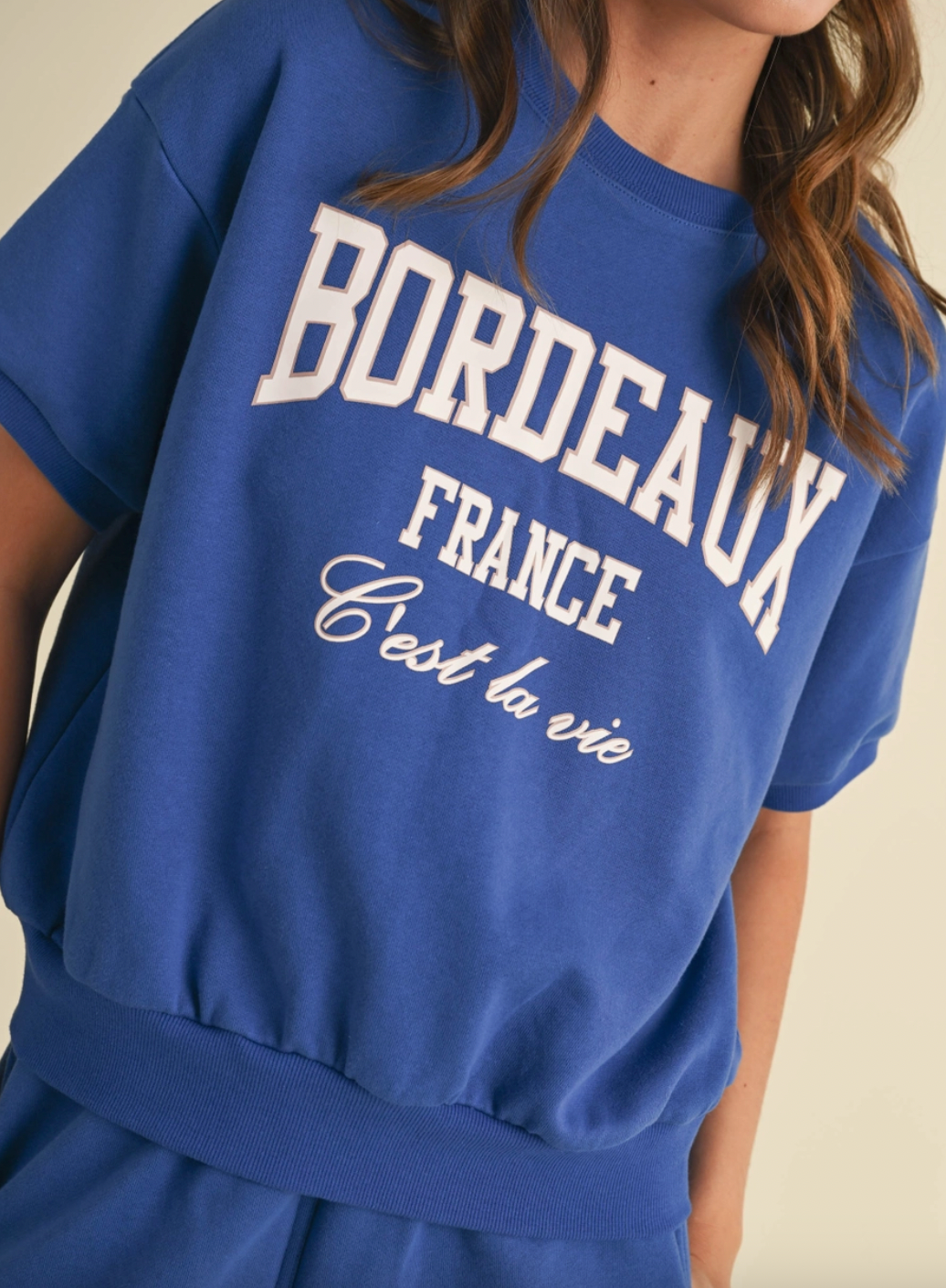 Short Sleeve Sweatshirt & Shorts Set
