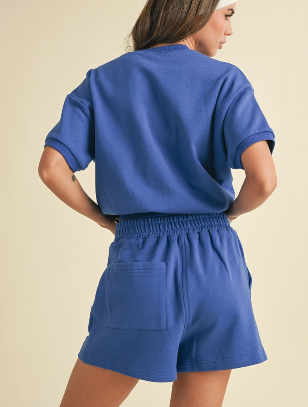 Short Sleeve Sweatshirt & Shorts Set