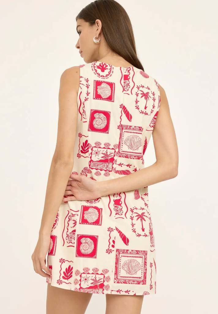 Mini Shift Red Dress
