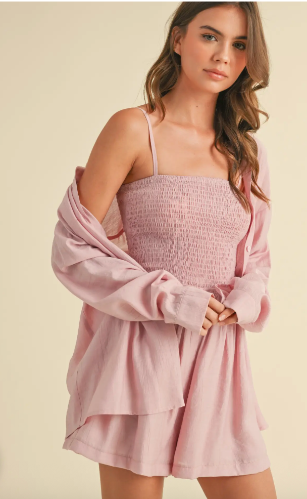 Romper + Long Sleeve Top Set