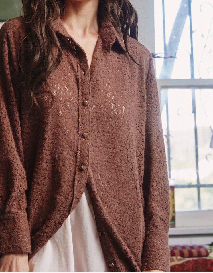 The Brunette Bloom Lace Tunic