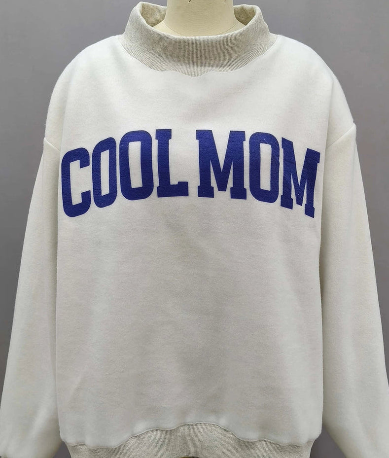 Mother/Cool Mom Reversible Mockneck