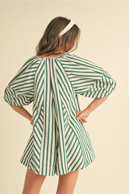 Amelia Striped Romper
