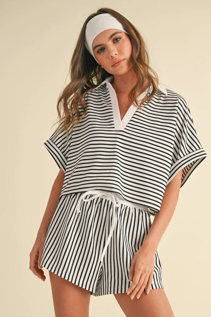 Knitted Stripe Set
