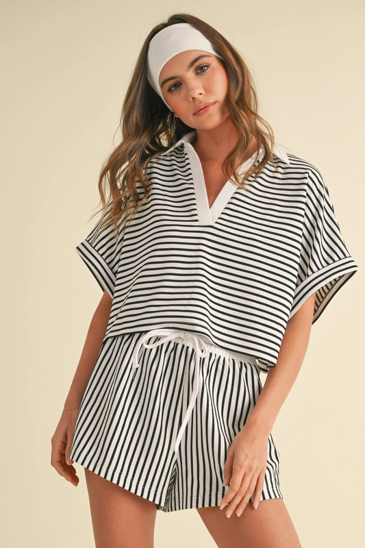 Knitted Stripe Set