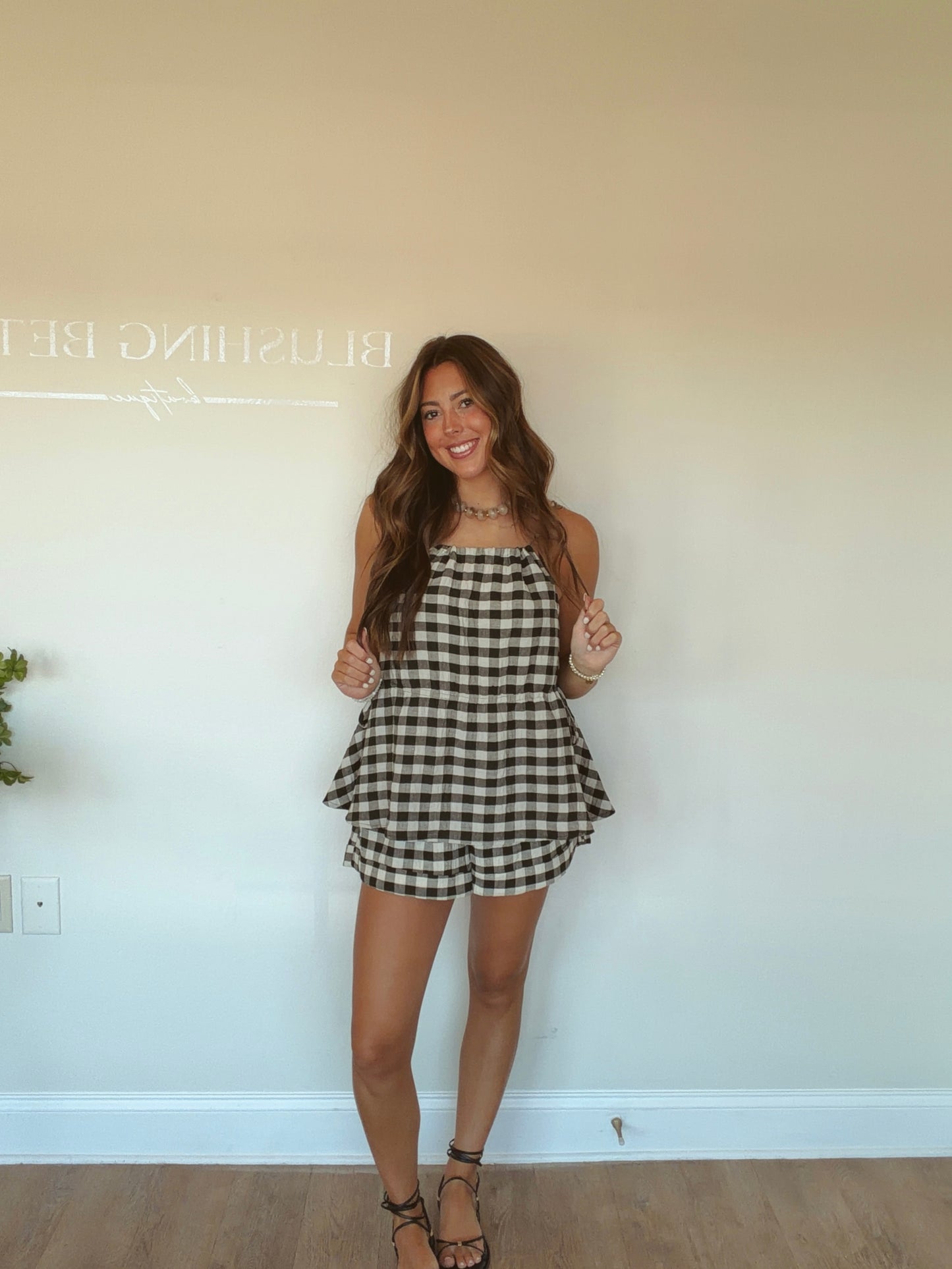 Gingham Matching Set