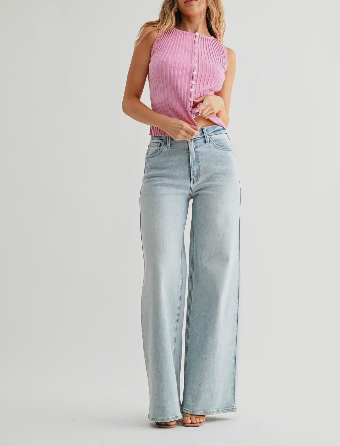 Bestie High Rise Wide Leg Jeans