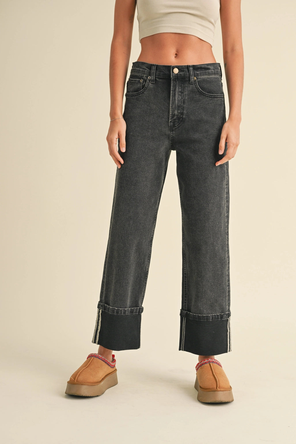 Urban Cuffed Denim Pants