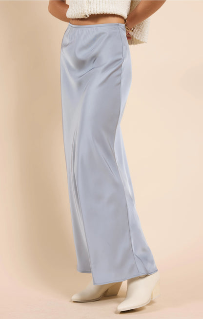 Dusty Blue Haven Maxi Skirt