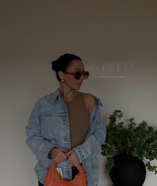 Washed Utility Denim Jacket