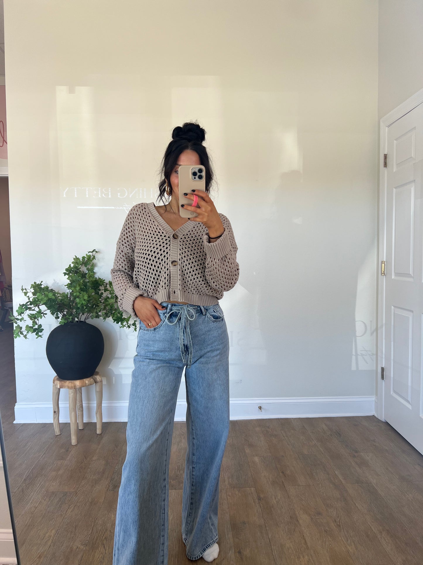Tied and True Wide Leg Jeans