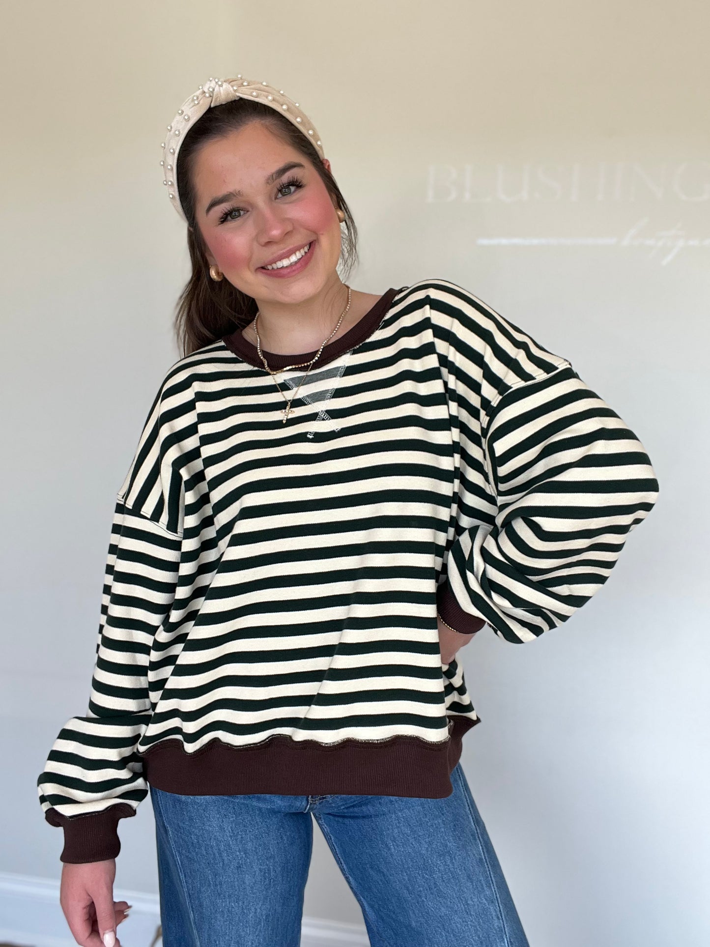 The Vinyl Stripe Pullover