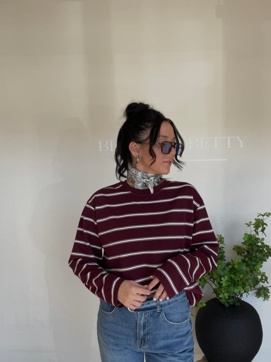 Round Neck Stripe Top