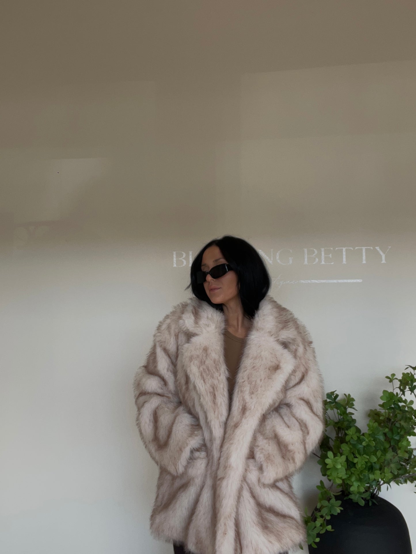 Oversized Faux Fur Coat