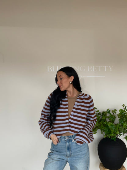 Bold Stripe Cardigan