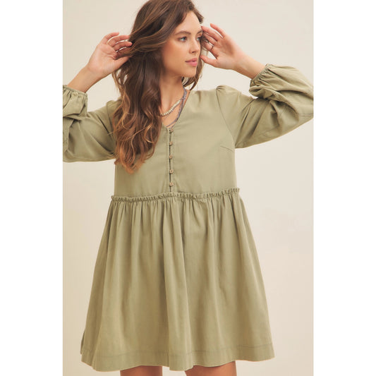 Olive Mist Dream Dress