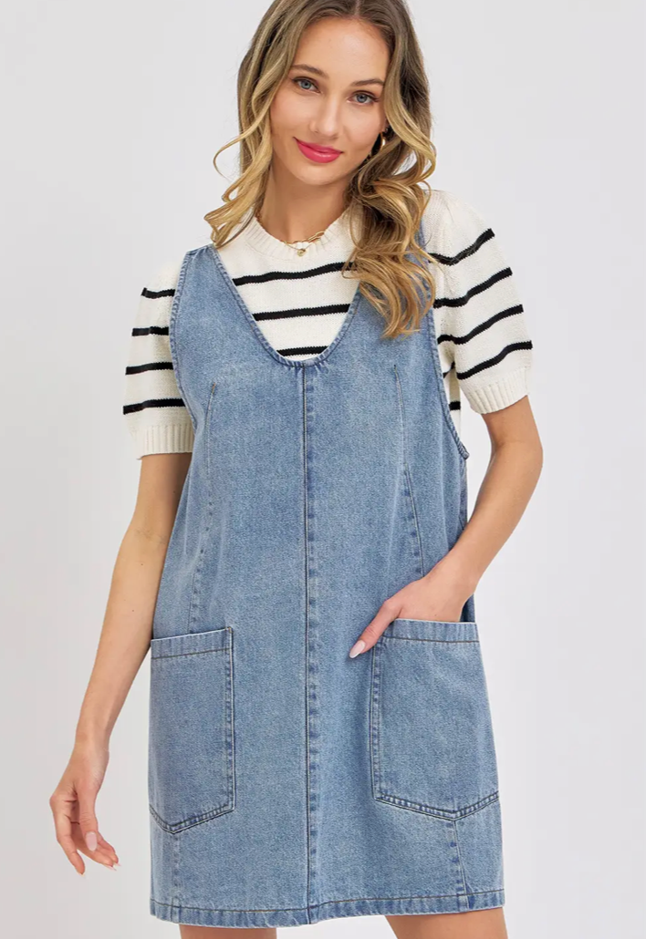 Ollie Overall Denim Dress