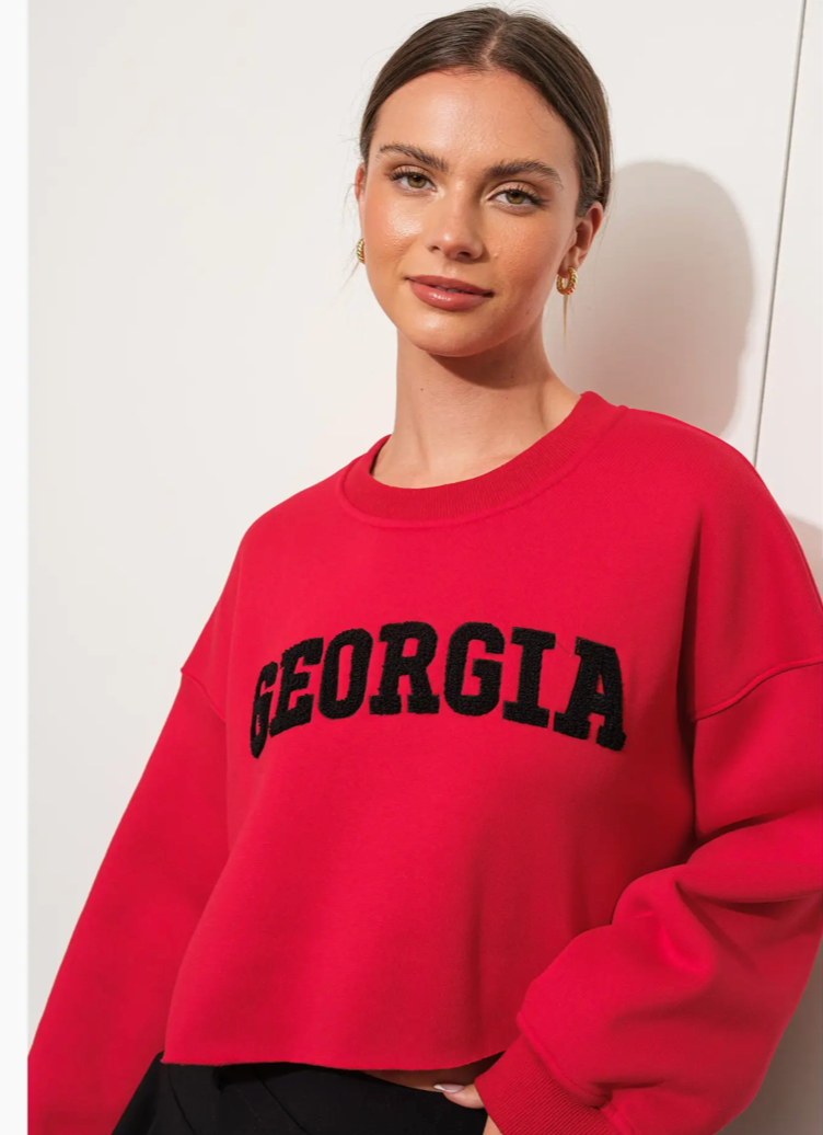 Go Dawgs Cropped Sweatshirt