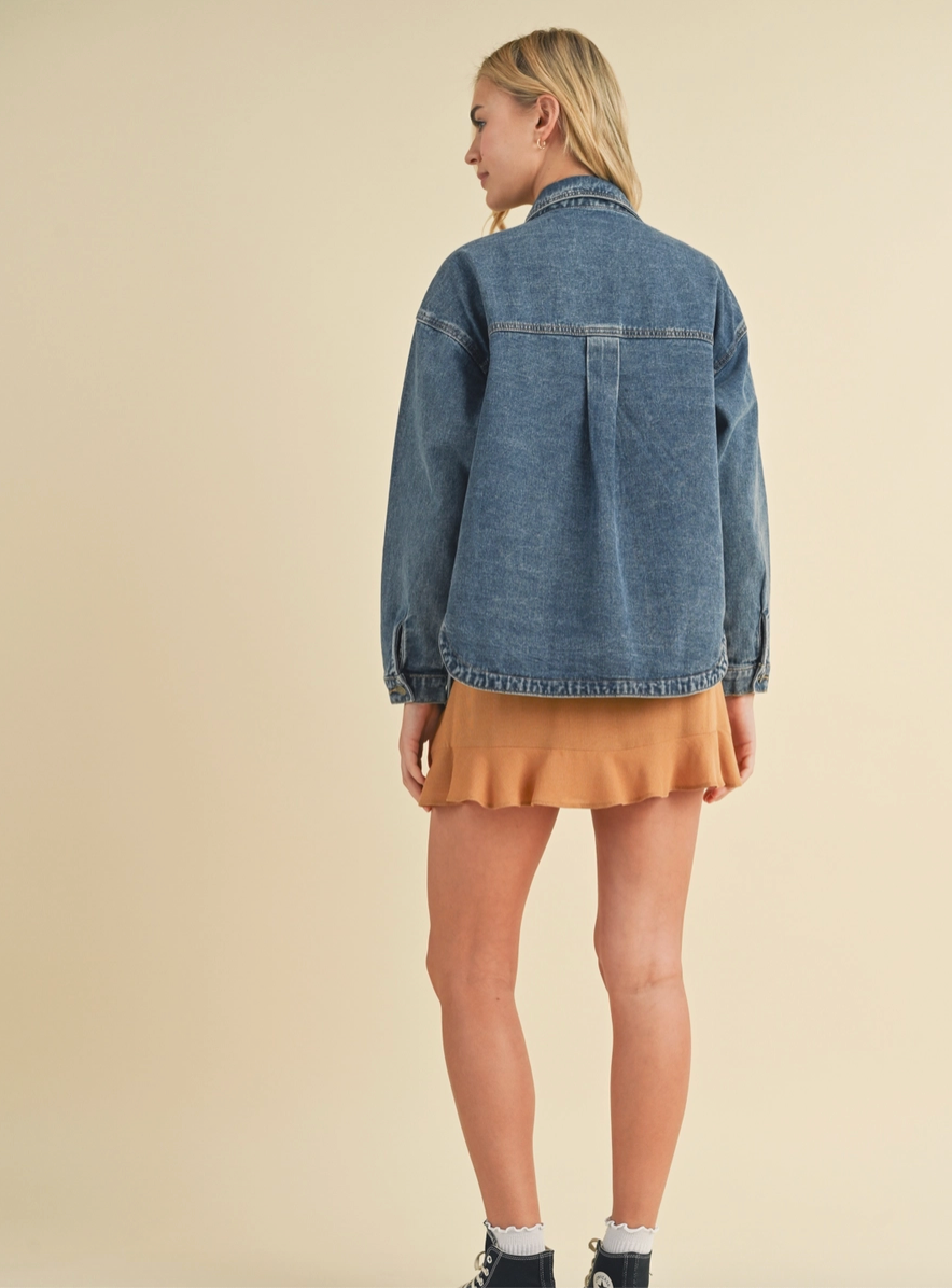 Layer Me Up Denim Shacket