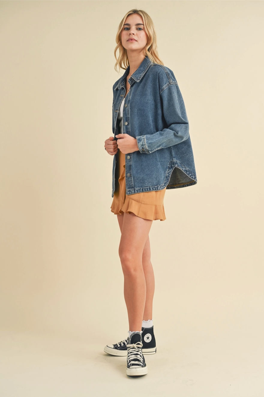 Layer Me Up Denim Shacket