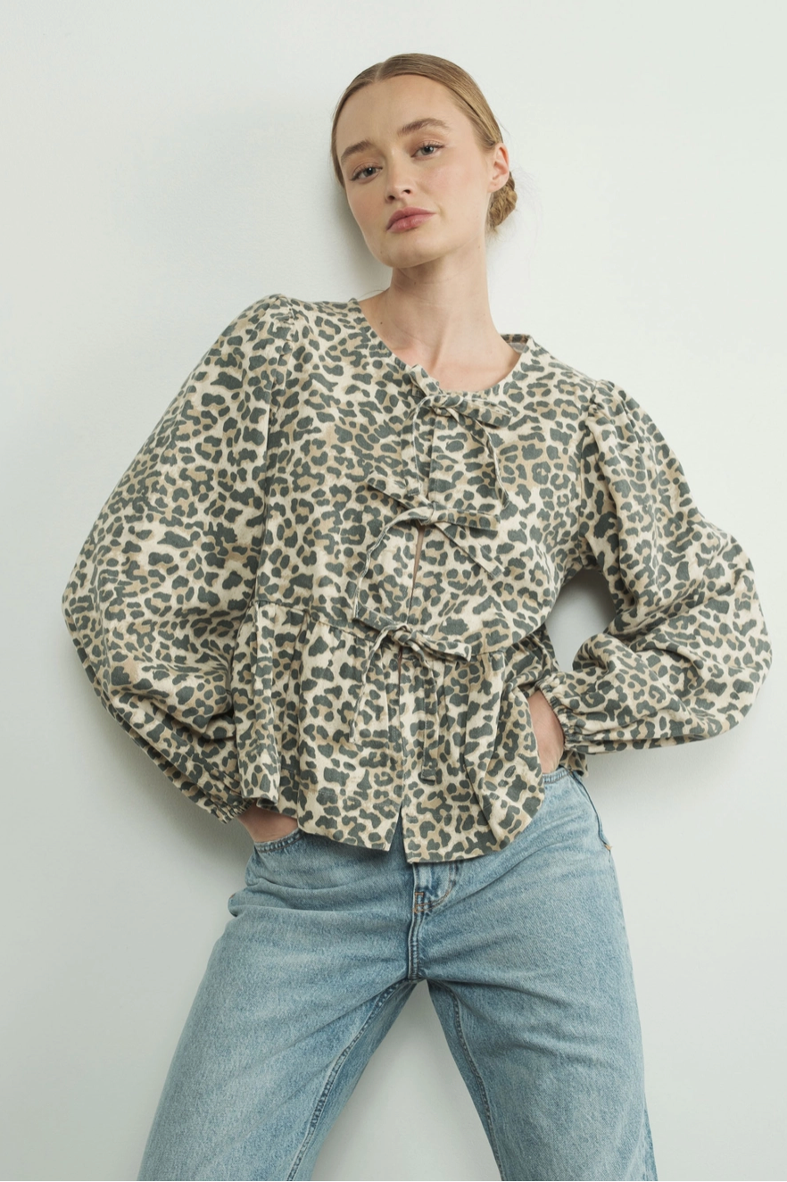 Lovely In Leopard Blouse