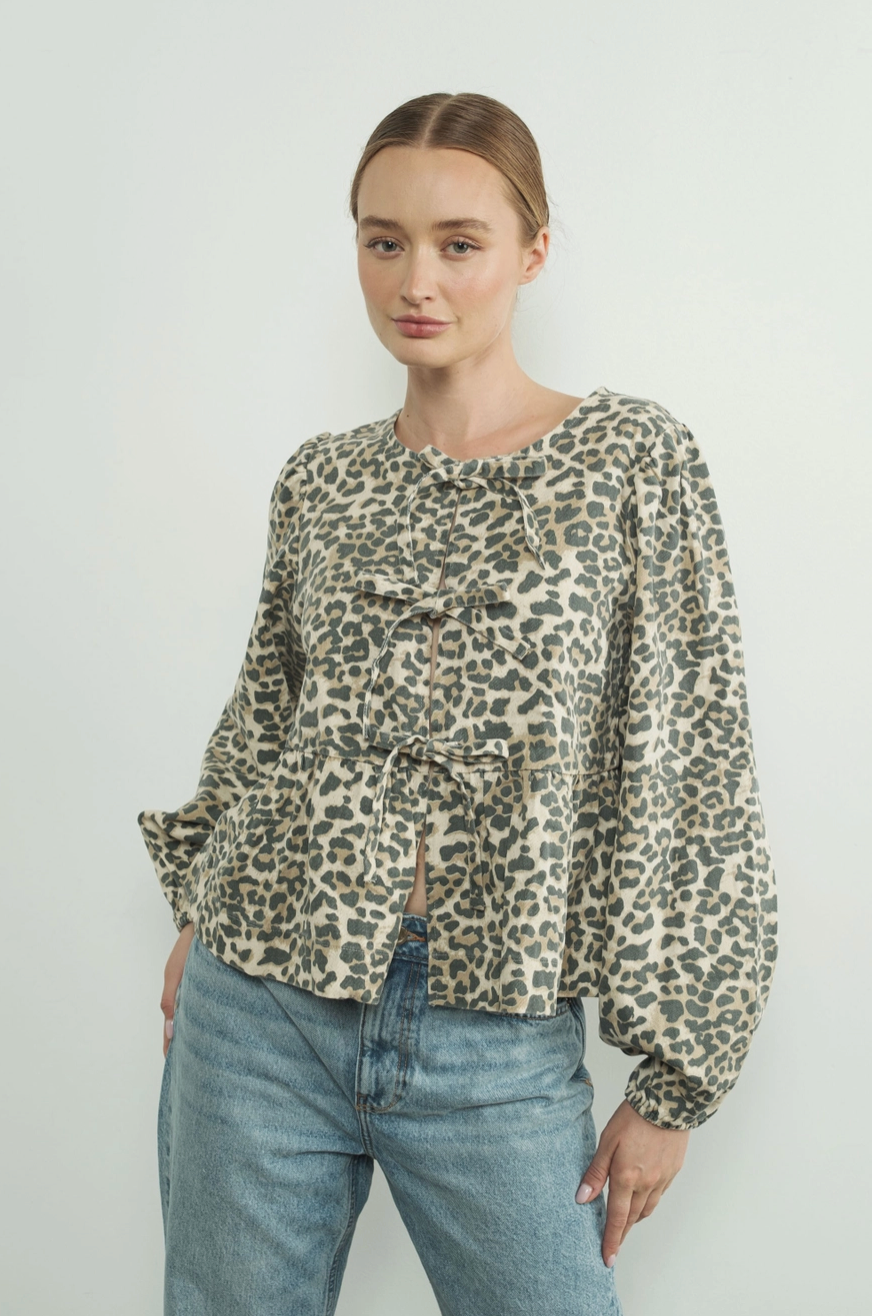 Lovely In Leopard Blouse