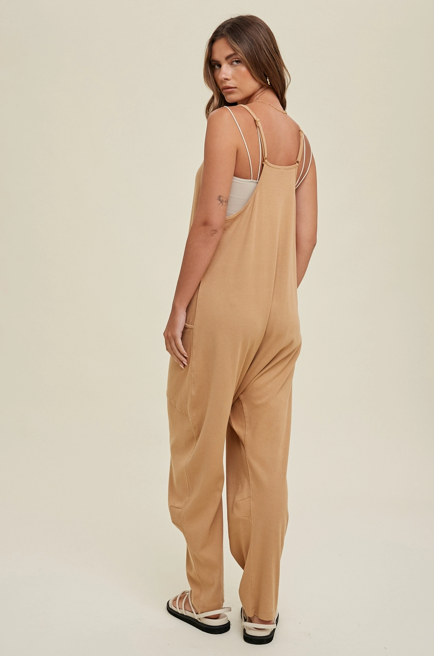 Highroller Ribbed Knit Jumpsuit