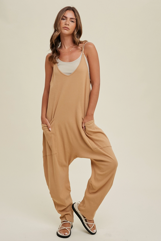 Highroller Ribbed Knit Jumpsuit