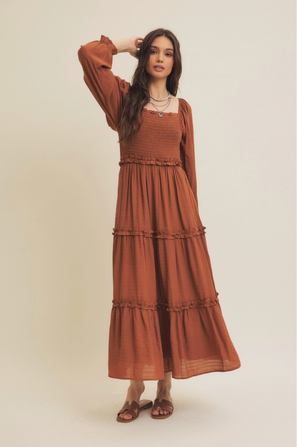 Fallelujah Smocked Midi Dress