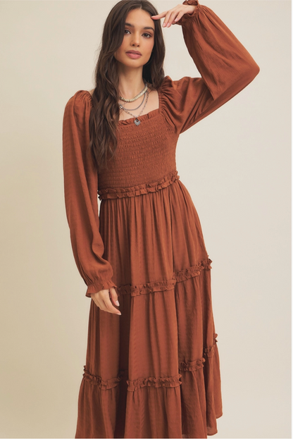 Fallelujah Smocked Midi Dress