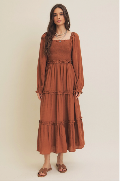 Fallelujah Smocked Midi Dress