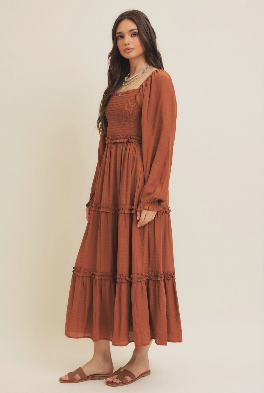 Fallelujah Smocked Midi Dress