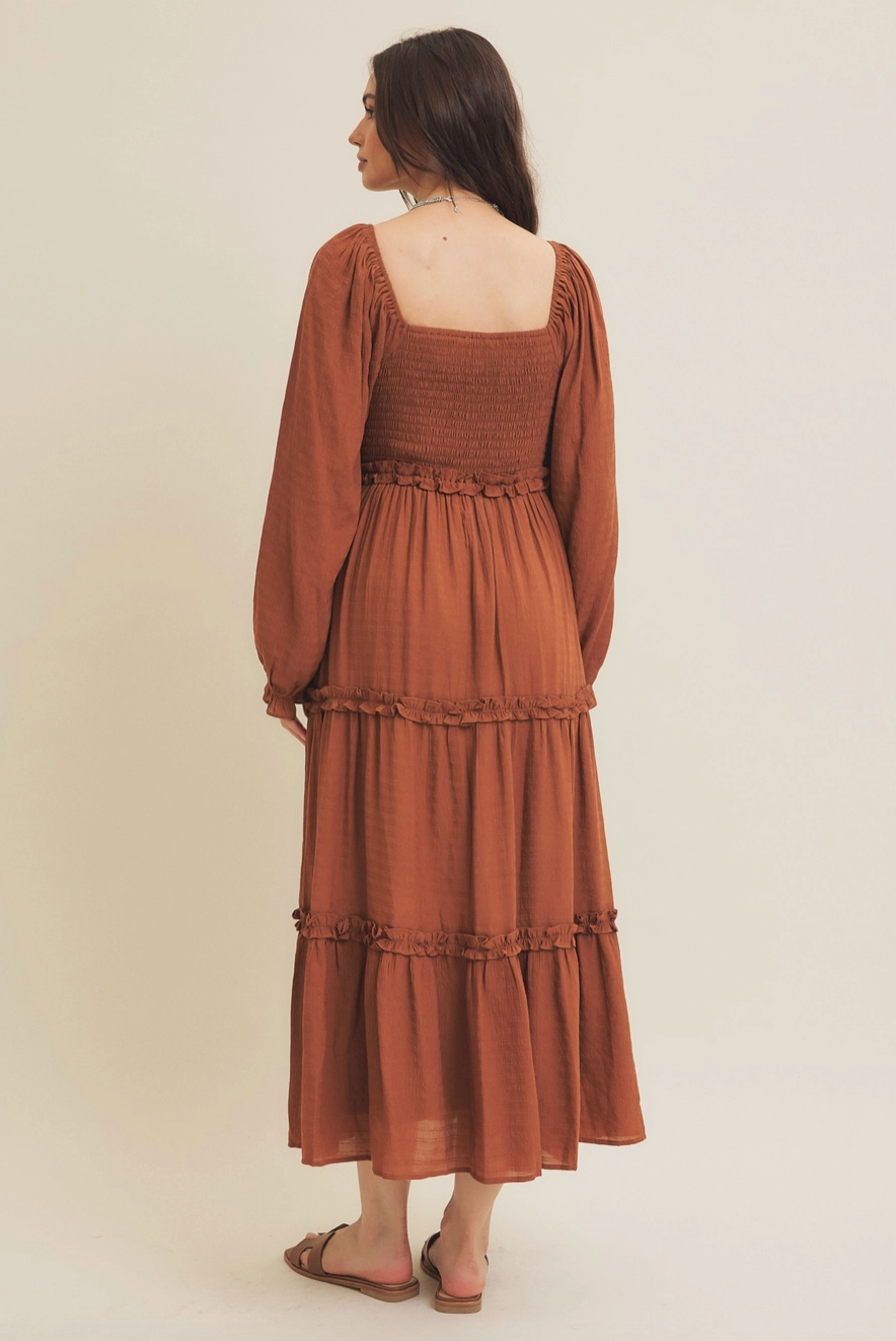 Fallelujah Smocked Midi Dress