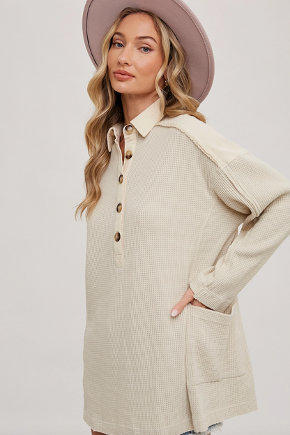 Estelle Thermal Henley Tunic