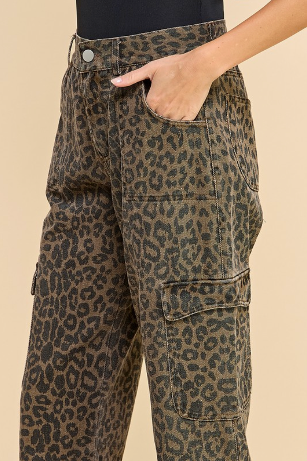 Cheetah Cargo Denim