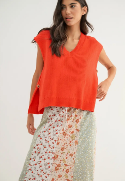 Papaya Sweater Vest