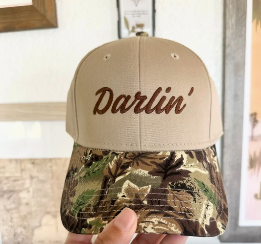 Camo "Darlin" Trucker Hat
