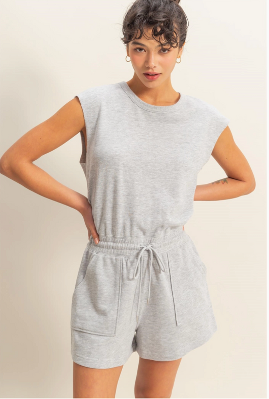 Drawstring Waist Romper