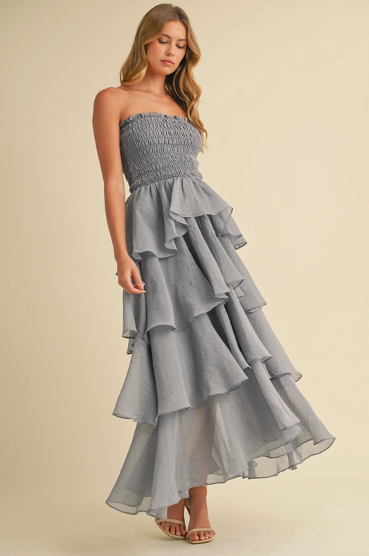 Tiered Ruffle Maxi Dress