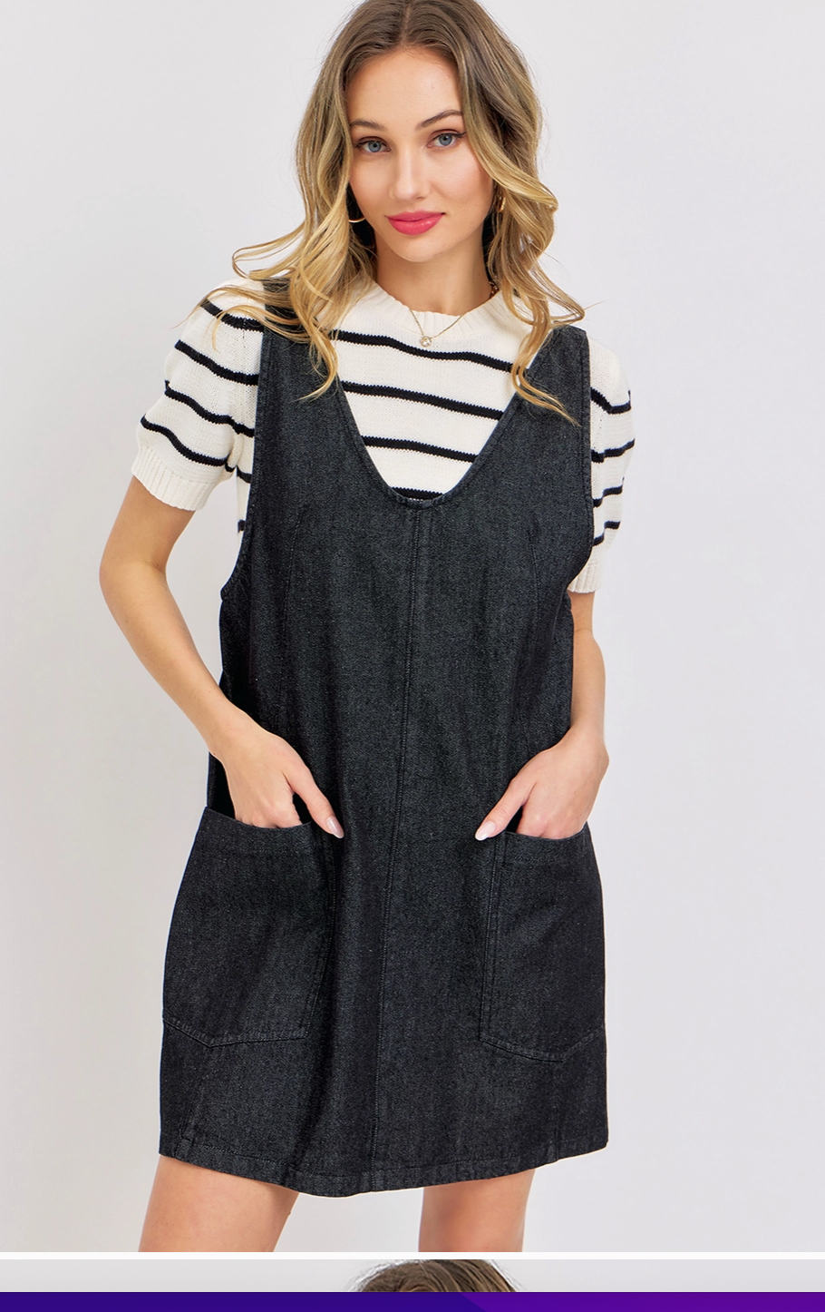 Ollie Overall Denim Dress