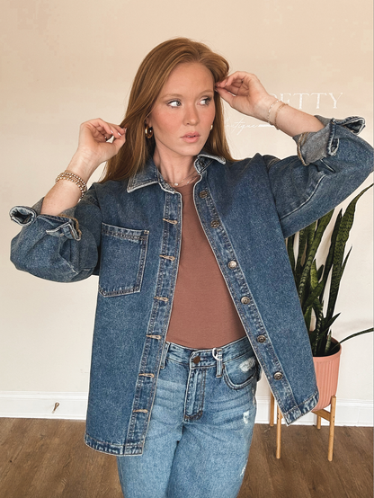 Layer Me Up Denim Shacket